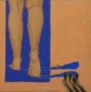 Voir Jambes II - 30x30 - tempera